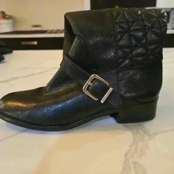 Antonio Melani Womens Tall Riding Boots Genuine Leather Black Size 7.5