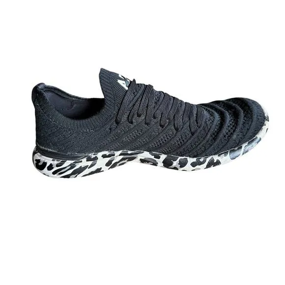 APL Techloom Wave Shoes - Size 8 - Black/Asteroid Leopard