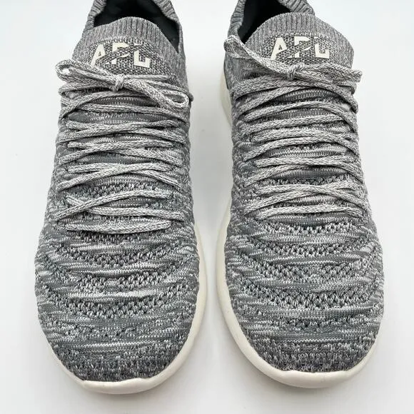APL Techloom Wave Shoes Smoke Ivory Melange Gray White Running Womens 10.5