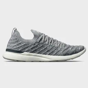 APL Techloom Wave Shoes Smoke Ivory Melange Gray White Running Womens 10.5