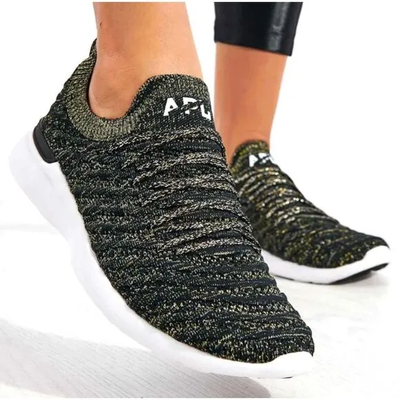 APL Women’s Techloom Wave in Black/ Gold/ Silver Melange Size 6