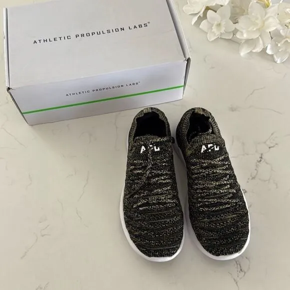 APL Women’s Techloom Wave in Black/ Gold/ Silver Melange Size 6