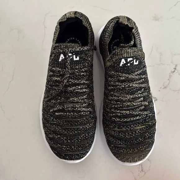 APL Women’s Techloom Wave in Black/ Gold/ Silver Melange Size 6