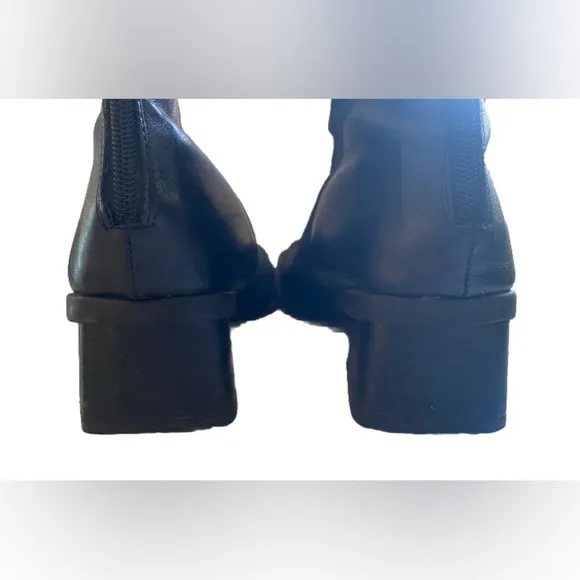 Aquatalia Fabric &amp; Leather Water resistant Block Heel Boots