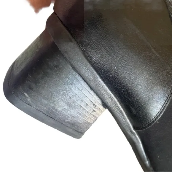 Aquatalia Fabric &amp; Leather Water resistant Block Heel Boots