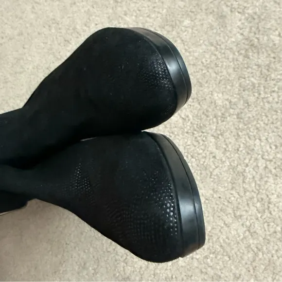 Aquatalia Russell &amp; Bromley Black Weatherproof Textured Ankle Boots