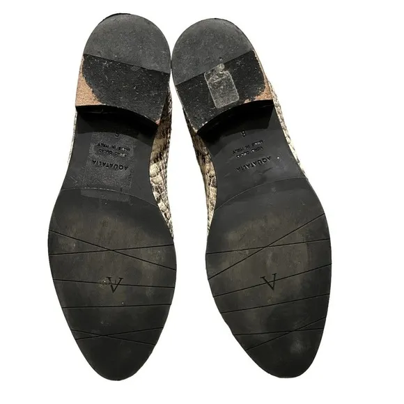 Aquatalia Snakes Embossed Chelsea Ankle Boots Size 6