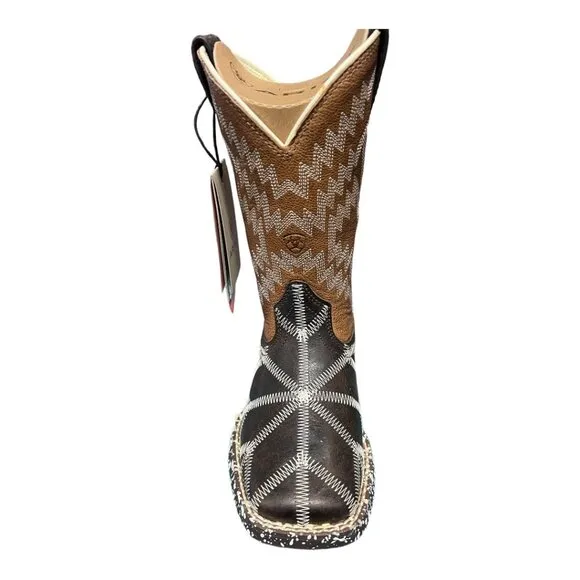 ARIAT KIDS BOOT IN PHANTON TYCOON Black And Brown And White Size 9.5