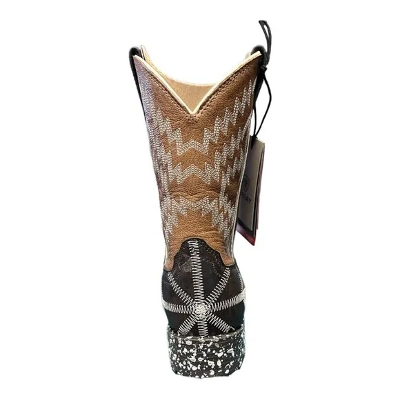ARIAT KIDS BOOT IN PHANTON TYCOON Black And Brown And White Size 9.5