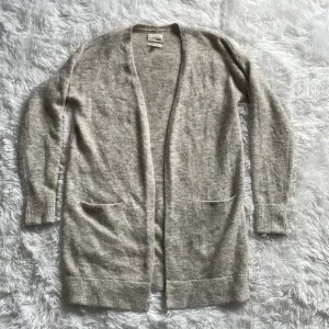 Aritzia Wilfred Free Aronson Open Front Alpaca Blend Beige Cardigan Size Small