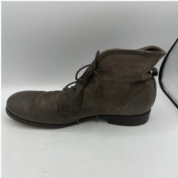 A.S. 98 AS98 CLASH 401201 Leather ANKLE BOOTS Gray Size 45 US 12