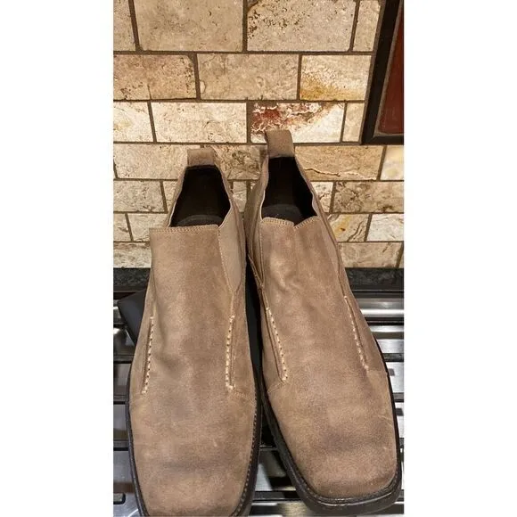 Aston Grey Brown Leather Shoes