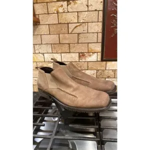 Aston Grey Brown Leather Shoes