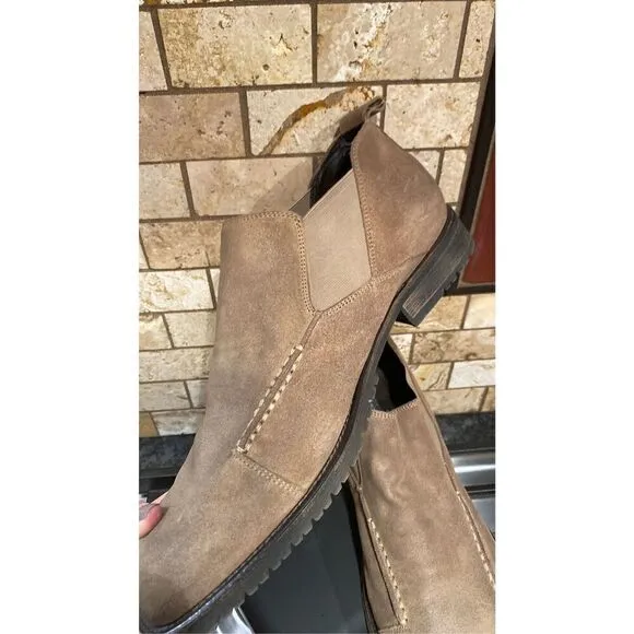 Aston Grey Brown Leather Shoes