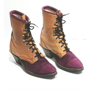 Avonite Hypalon Vintage Two-tone Leather Western Boots Size 7.5