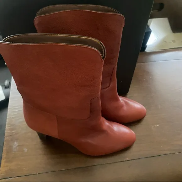 ba&amp;sh Brown Leather boots Cidie size EU38 New in box