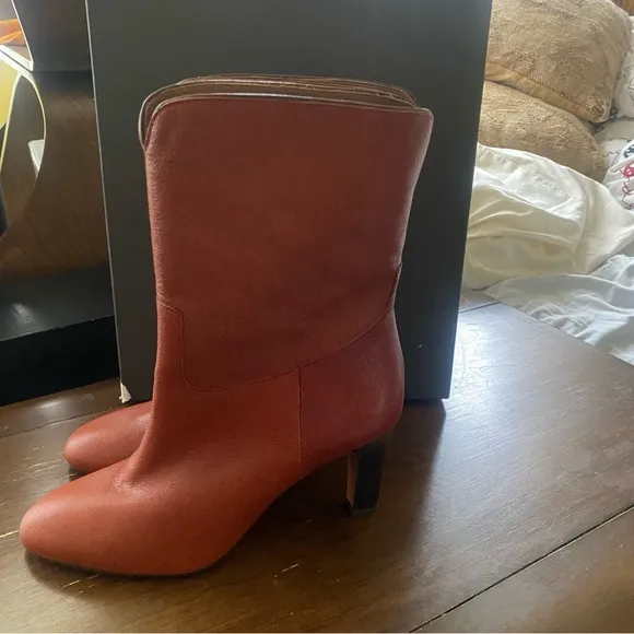 ba&amp;sh Brown Leather boots Cidie size EU38 New in box