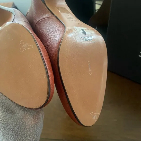 ba&amp;sh Brown Leather boots Cidie size EU38 New in box