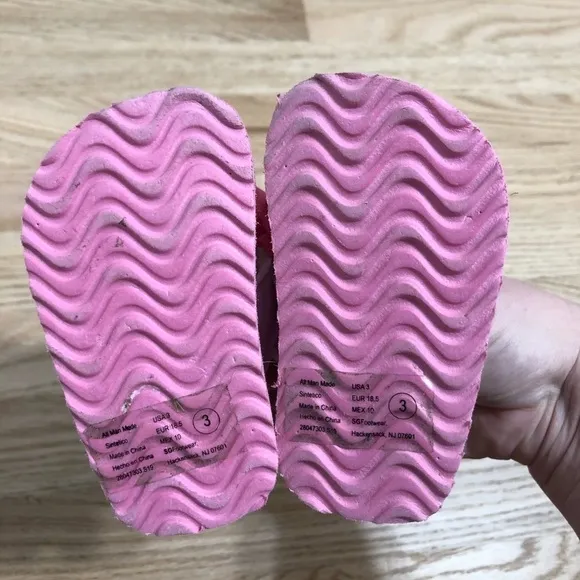 Baby Girls Floral Sandals Flip Flops Pink Blue 3