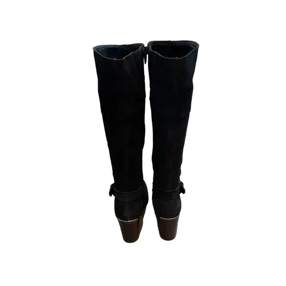 BANDOLINO Knee High Leather Riding Boots Black Waterproof Women's Size 7.5M