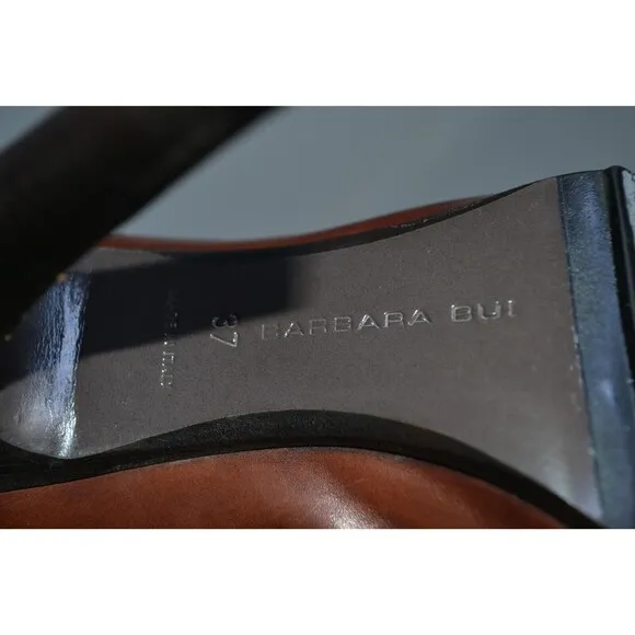 Barbara Bui Leather Ankle Moto Boots Size 37, Made‎ in Italy