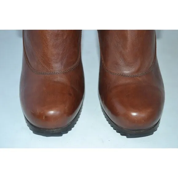 Barbara Bui Leather Ankle Moto Boots Size 37, Made‎ in Italy