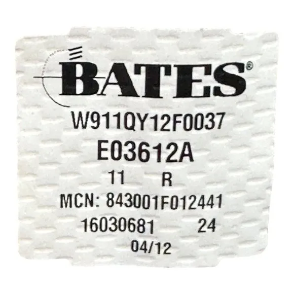 BATES Hot Weather Combat Hiker Boots  9&quot; US Military 11R W911QY12F012441 E03612A