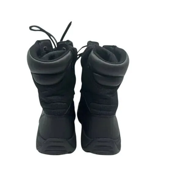 Bates Mens Black Tactical Boots Side Zipper Sz 8.5 Durable &amp; Comfortable E06688