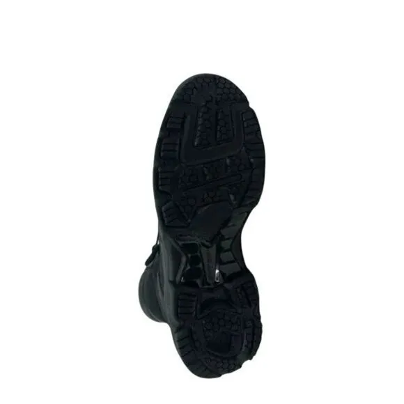 Bates Mens Black Tactical Boots Side Zipper Sz 8.5 Durable &amp; Comfortable E06688