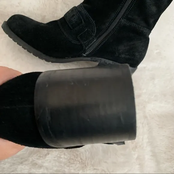 BC Footwear Black women suede boots size 9.5