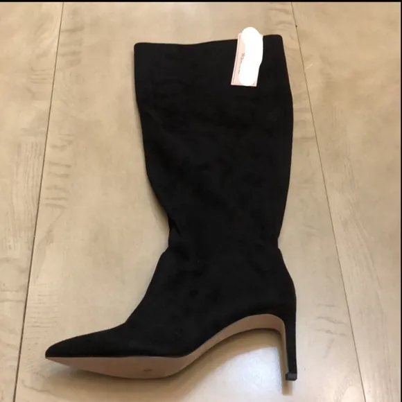 BCBGeneration Womens Marlow Black Knee-High Boots 6 (Wide Calf)