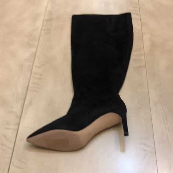 BCBGeneration Womens Marlow Black Knee-High Boots 6 (Wide Calf)