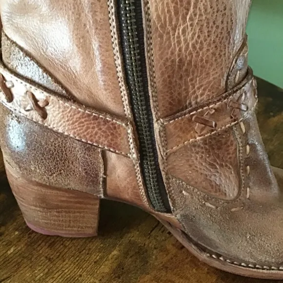 Bed Stu Harness Ankle Boots 8.5