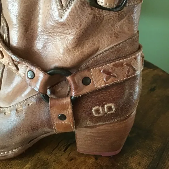 Bed Stu Harness Ankle Boots 8.5