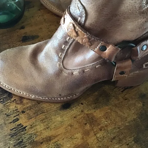 Bed Stu Harness Ankle Boots 8.5
