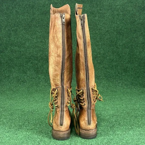 Bed Stu  LOXLEY Tall Riding Boots Womens 7 Brown‎ Organic Leather Cobbler Series