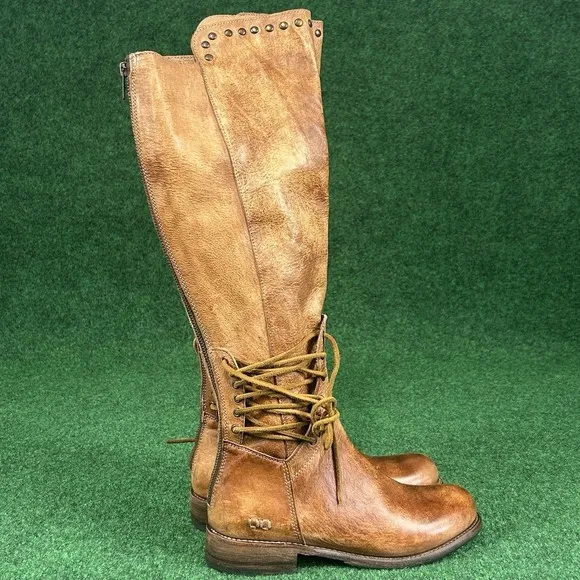 Bed Stu  LOXLEY Tall Riding Boots Womens 7 Brown‎ Organic Leather Cobbler Series