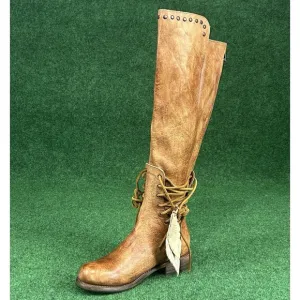 Bed Stu  LOXLEY Tall Riding Boots Womens 7 Brown‎ Organic Leather Cobbler Series