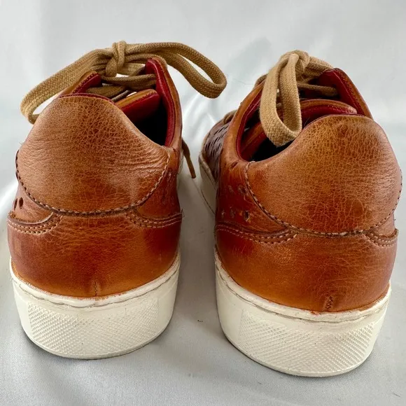 Bed Stu Lyne Leather Perforated Sneakers Casual Shoes Brown Lace Up Women's 5