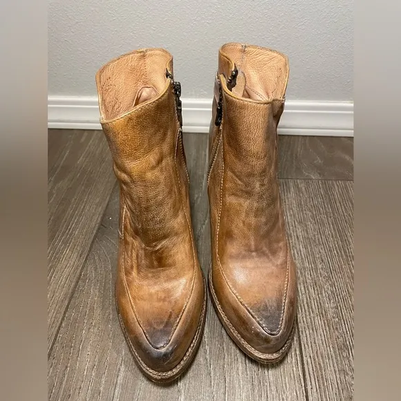 Bed Stu Women's Brown Cobbler Heeled Boots Size 9.5