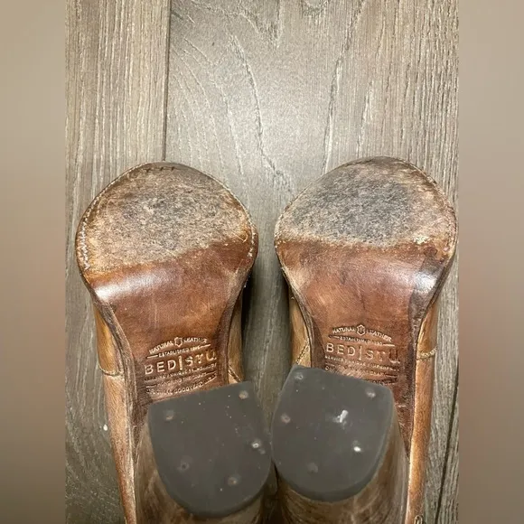 Bed Stu Women's Brown Cobbler Heeled Boots Size 9.5