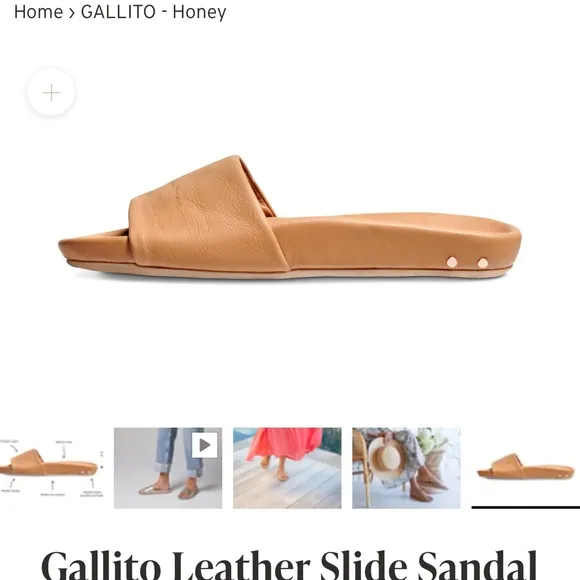 Beek Gallito Leather Slide Sandals