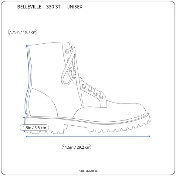 Belleville 330ST Hot Weather Steel Toe Brown Boot Unisex Woman's Size 9 Men's 7