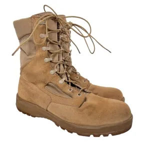 Belleville 390 DES Hot Weather Khaki Tan Military Combat Boots 11 Narrow USA