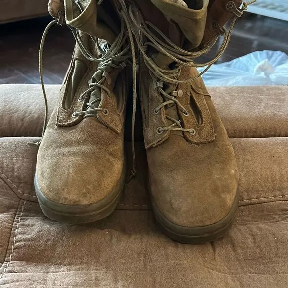 Belleville USMC Men's Leather/Nylon Hot Weather Steel Toe Boots Size 11