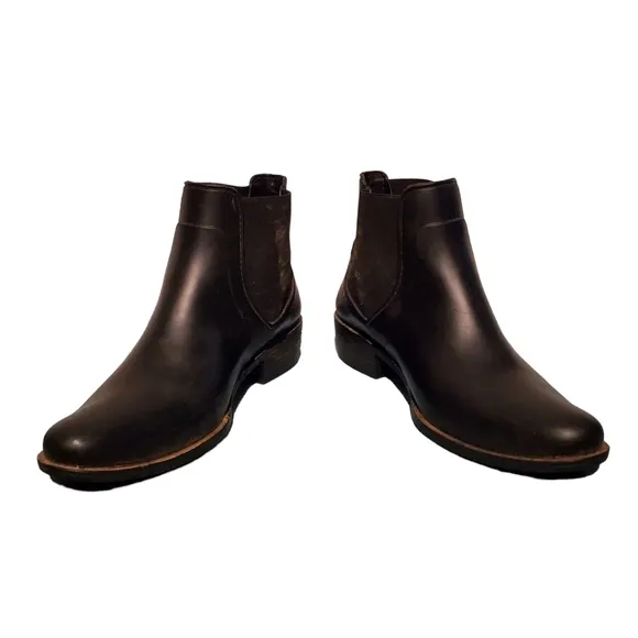 Bernardo Black Slip-On Ankle Moto Harness Booties Boots Women's Size 11