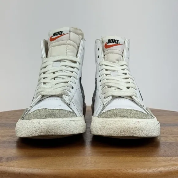 Big Kids Boys Nike Blazer Mid '77 Vintage White Casual Sneakers Shoes Size 5.5 Y