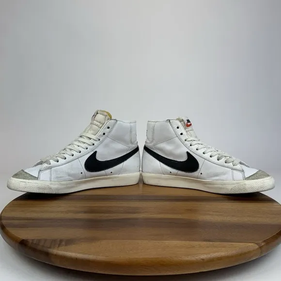 Big Kids Boys Nike Blazer Mid '77 Vintage White Casual Sneakers Shoes Size 5.5 Y