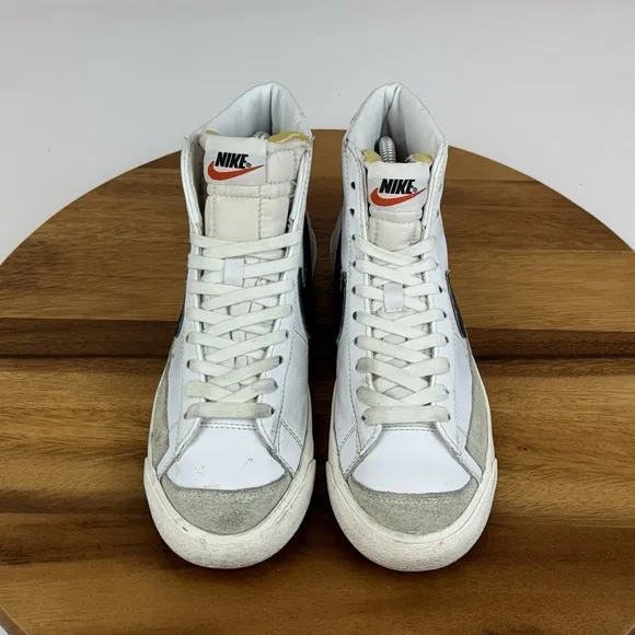 Big Kids Boys Nike Blazer Mid '77 Vintage White Casual Sneakers Shoes Size 5.5 Y