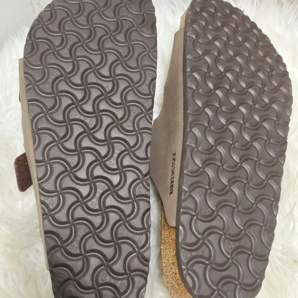Birkenstock Arizona  Brown Slide Sandals Nwot Size 46